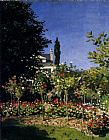 Claude Monet Garden In Flower At Sainte-Adresse painting